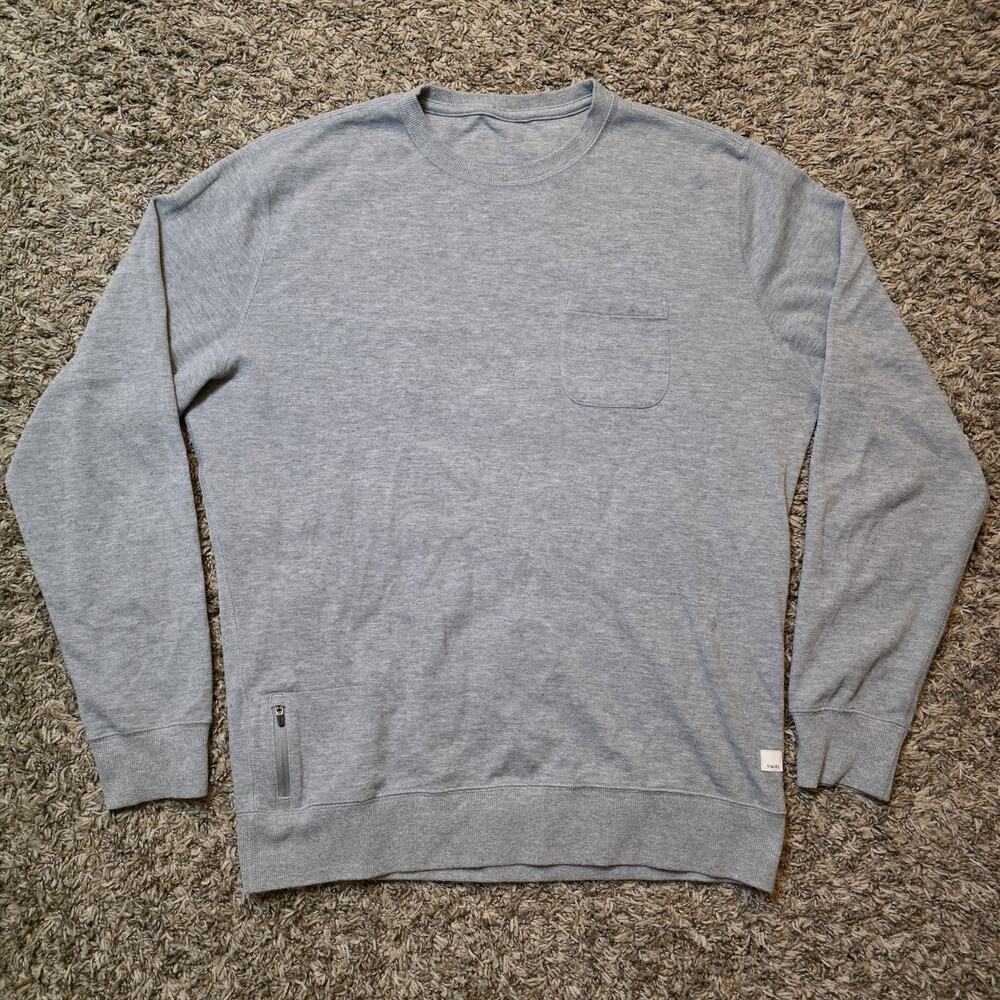 Vuori Jeffreys Pullover Crew Neck Long Sleeve Pocket Men’s XL Preppy Casual V218